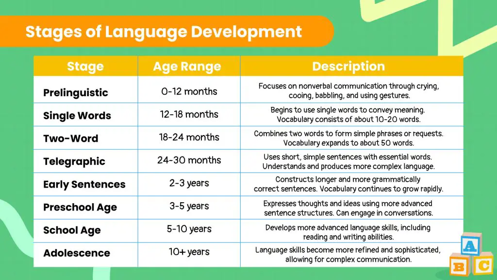Stages of Language Development
